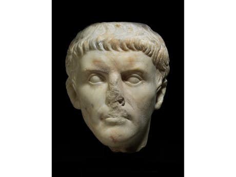 Bedeutender Marmorkopf des römischen Kaisers Claudius (10 v. Chr. - 54 n. Chr.)